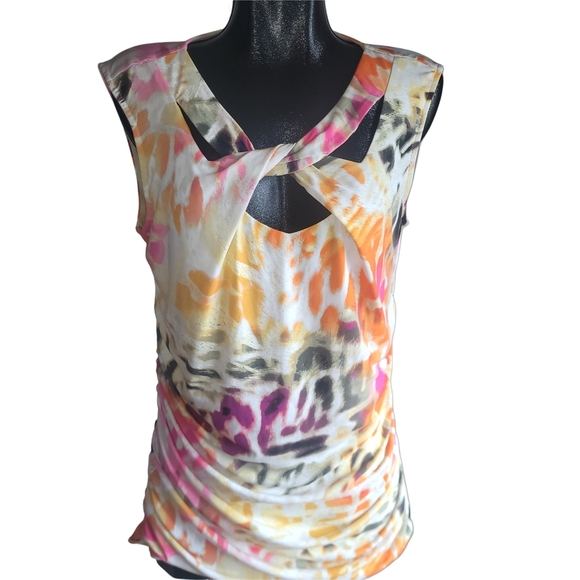 Jennifer Lopez Multicolor Sleeveless Top - Picture 1 of 6